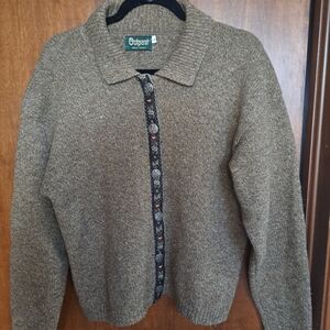 Women's Vintage Outpost Brown Cardigan